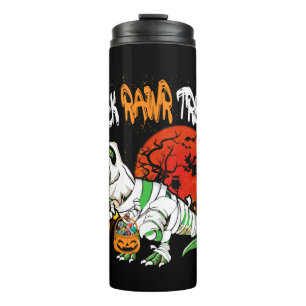 Termo Trick Rawr Tret Halloween Dinosaur T Rex Pumpkin