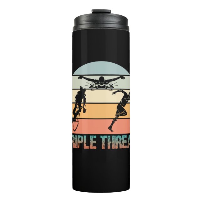 Termo Triple amenaza - Triathlon Sunset (Anverso)