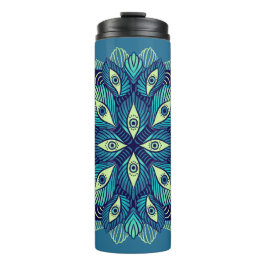 Termo Trippy Psicodélico Ojos Floral Surreal Arte