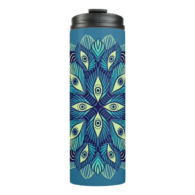 Termo Trippy Psicodélico Ojos Floral Surreal Arte (Anverso)