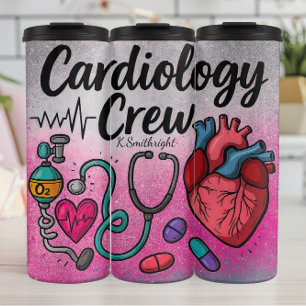 Termo Tripulación de Cardiología Enfermera Diseño de Cor
