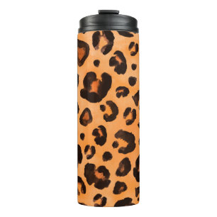 Termo Tronco inmaculado de leopardo naranja amarillo neg