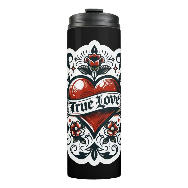Termo True Love Heart Tattoo Pegatina Style Artistic (Anverso)