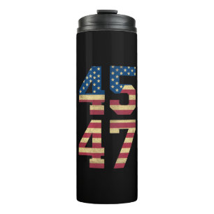 Termo Trump 2024 45 47 Bandera Americana Vintage Retro 4