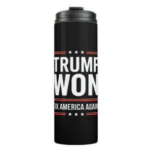 Termo Trump Ganó MAGA Trump Ganador 2024 Arregla América