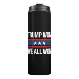 Termo Trump Ganó Todos Ganamos 2024 Bandera EEUU Trump G