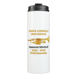 Termo Trumpet Player High School Band Gold Personalizado
