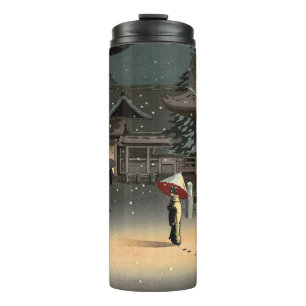 Termo Tsuchiya Koitsu - Nieve en el santuario de Nezu