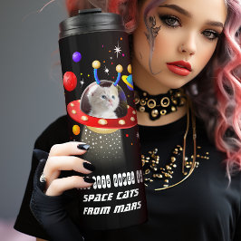 Termo Tu gato en el OVNI Gato gatito en el espacio perso