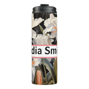 Termo Tubo de bebida floral personalizado