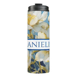 Termo Tubo de bebida floral personalizado