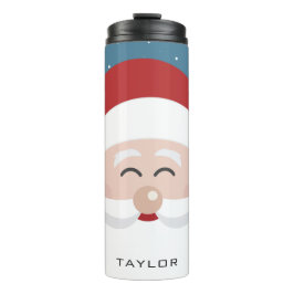 Termo Tubo de nombre personalizado de Santa