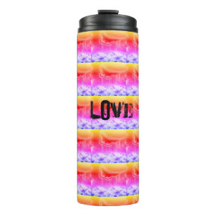 Termo Tubo termal del tumbler AMOR PINK - NARANJA - MAND