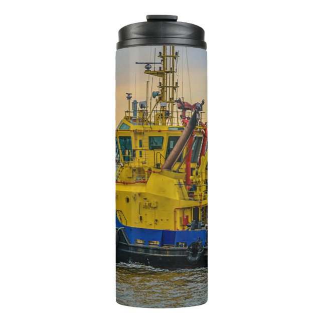 Termo Tugboat sailing at river, montevideo, uruguay (Anverso)