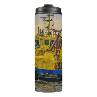 Termo Tugboat sailing at river, montevideo, uruguay