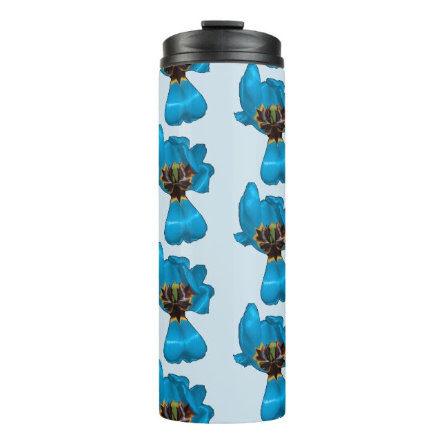 Termo Tulipán de Sharon del azul de cielo (Anverso)