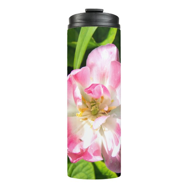 Termo Tulipán rosa lindo (Anverso)