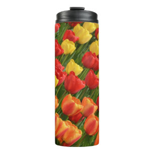 Termo Tulipanes de primavera coloridos