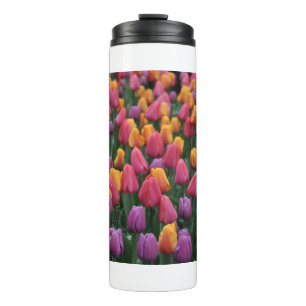 Termo Tulipanes de primavera coloridos
