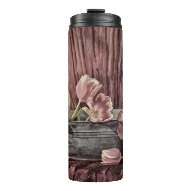Termo Tulipanes delicados (Anverso)