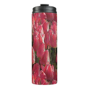 Termo Tulipanes rosados de bonito