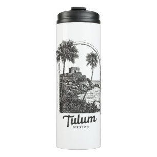 Termo Tulum México Destino de Viaje Antiguo Ruina Maya