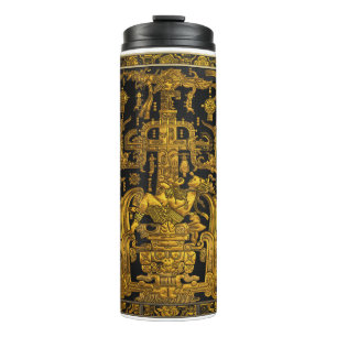 Termo Tumba de Pakal - Astronauta Palenque de oro