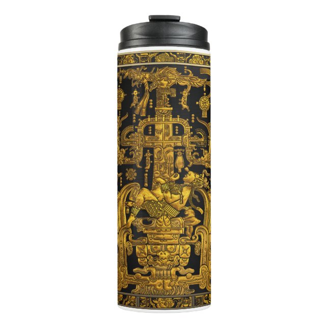 Termo Tumba de Pakal - Astronauta Palenque de oro (Anverso)