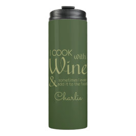 Termo Tumblador de nombre personalizado de cita de vinos