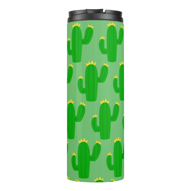 Termo tumblador de patrón de cactus (Reverso)