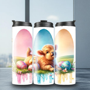 Termo Tumblador de pincel de pascua de vaca en negrita