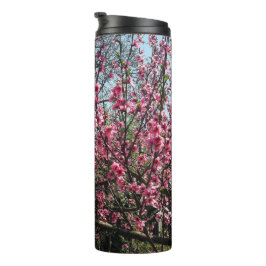 Termo Tumblador de primavera de flor rosa