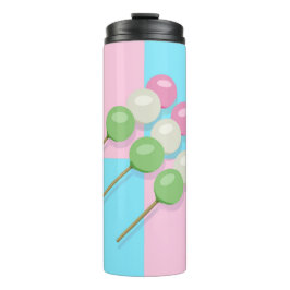 Termo Tumblador termal de Dango Pastel Pink Blue Checker
