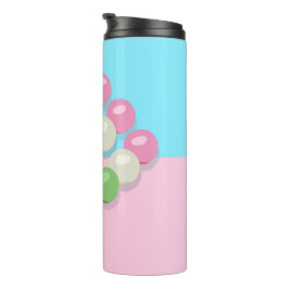 Termo Tumblador termal de Dango Pastel Pink Blue Checker