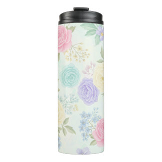 Termo Tumblador termal floral pastoral