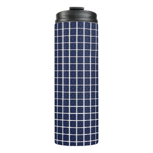 Termo Tumblador térmico azul geométrico