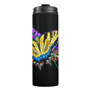 Termo Tumblador térmico con mariposa de cola tragada est