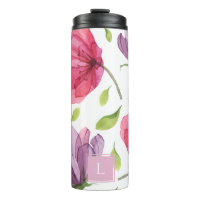 Tumblador térmico con monograma violeta de Wispy