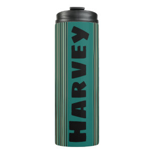 Termo Tumblador térmico de banda turquesa personalizada