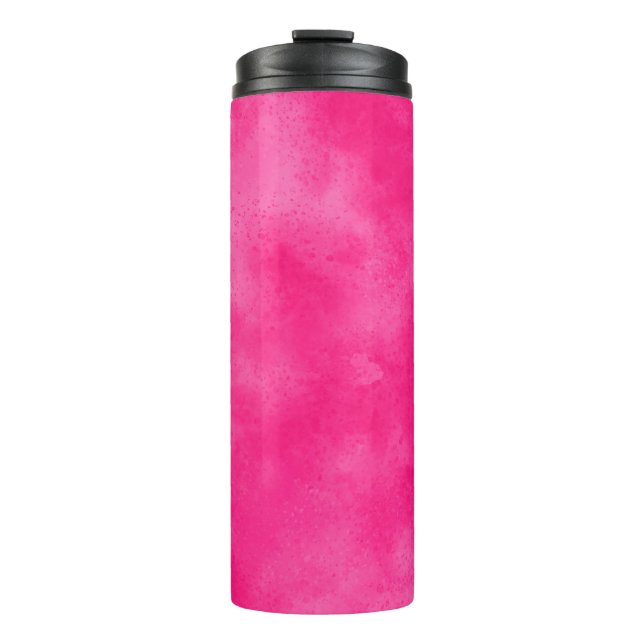 Termo Tumblador térmico de efecto de nube magenta (Anverso)