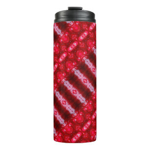 Termo Tumblador térmico de Ikat rojo