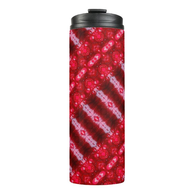 Termo Tumblador térmico de Ikat rojo (Anverso)