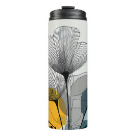 Termo Tumblador térmico de la flor lineal