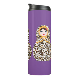 Termo Tumblador térmico de Matryoshka impreso en queso