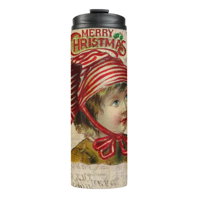 Termo Tumblador térmico de Navidad vintage (Anverso)