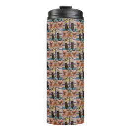 Termo Tumblador térmico de Navidades de gato negro