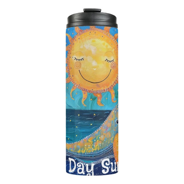 Termo Tumblador térmico de sol de buen día (Anverso)
