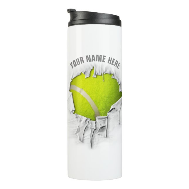 Termo Tumblador térmico de tenis desgarrado (Rotado hacia la derecha)