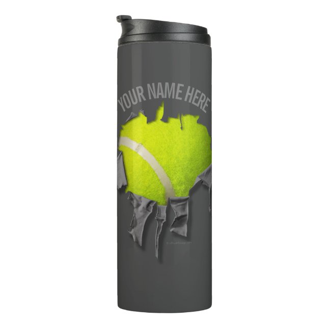 Termo Tumblador térmico de tenis desgarrado (Rotado hacia la derecha)
