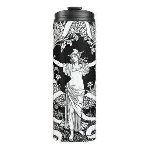 Termo Tumblador térmico de vintage floral de vaho